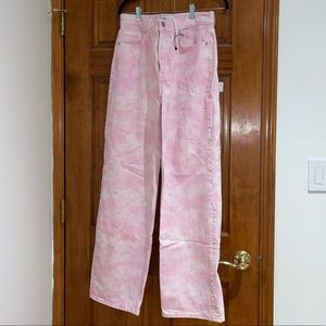 Zara Pink and white jeans